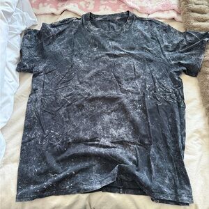 Lululemon Black Acid Wash T-Shirt (Loose)